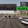 The Nevada Department of Transportation is installing Active Traffic Management signs as part of Project Neon, as shown in this rendering.