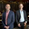 Brothers David and Michael Morton pose in a dining area of the MB Steakhouse in the Hard Rock hotel-casino Monday, Sept. 18, 2017.