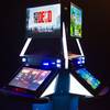 Gamblit Gaming unveiled TriStation, a pod containing three interactive gaming stations, at Planet Hollywood on Monday. Six skill-based games, including "Into the Dead," are available on each TriStation.