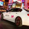 An Aptiv-Lyft vehicle with autonomous technology drives on the Las Vegas Strip Thursday, Nov. 30, 2017.