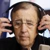 Brent Musburger tapes a show at the Vegas Stats & Information Network studio, at the South Point in Las Vegas on Aug. 11, 2017.