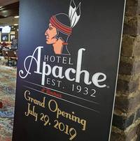 When the renovated Hotel Apache at Binion’s opens today, one of its first guests will be the granddaughter of the man who built it. Gina Silvagni Perry — who was 4-years-old when her ...