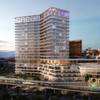 A New York hotel management company is planning to a 21-story luxury hotel on the south end of the Strip, near the Welcome to Fabulous Las Vegas sign.