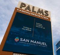 When Mary Bowens showed up for the public opening of the Palms about 6 p.m. Wednesday, she was ready to party. A three-hour wait did nothing to dampen her mood when she was the first patron to enter the newly reopened casino resort through ...