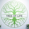 A logo is displayed at the Tree of Life Dispensary, 1437 N. Jones Blvd. Tuesday April 5, 2022. The dispensary is scheduled for a soft opening on April 18. The dispensary donates a percentage of its profits to local charities.