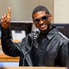 Usher, left, was honored with the key to the city from Mayor Carolyn Goodman, along with an official proclamation from Las Vegas City Councilman Cedric Crear naming Oct. 17 as Usher Raymond Day here in Las Vegas, Tuesday, October 17, 2023, Brian Ramos.