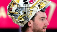 The Golden Knights may need to start calling their goaltender “Air Logan.” Logan Thompson earned the nickname March 25 in St. Louis by going airborne to stop a penalty shot ...

