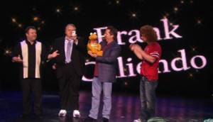 Frank Caliendo, Louis Anderson, Terry Fator and Carrot Top at Frank's grand opening at the Monte Carlo on Nov. 13, 2009.