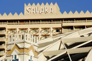 One of the Sahara's towers displays its Middle Eastern design elements. The Sahara recently announced it is temporarily closing two of its three hotel towers and its buffet, citing slow business during the holiday season.