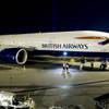 A British Airways' B777 passenger jet is shown at the gate after landing at McCarran International Airport in Las Vegas, Sunday, Oct. 25, 2009. 