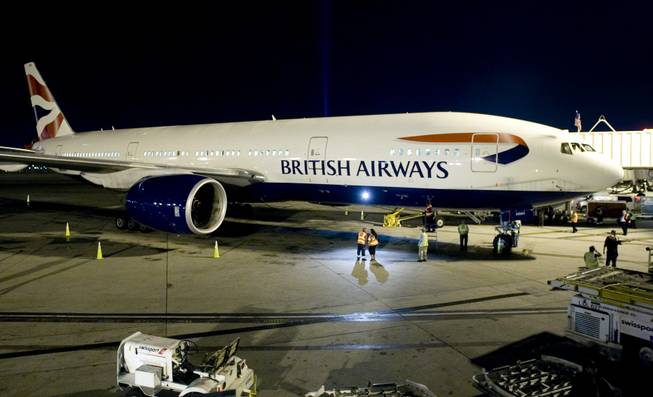 British Airways inaugural flight