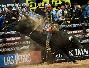 The first day of the 2011 PBR World Finals at the Thomas & Mack Center on Oct. 26, 2011.