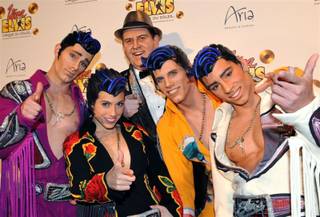 The blue carpet for the Viva Elvis world premiere at Aria in CityCenter on Feb. 19, 2010.
