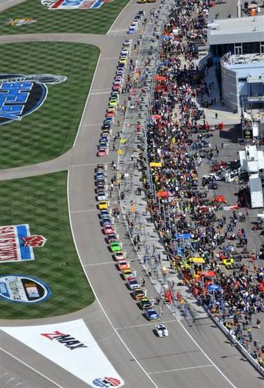 The NASCAR Shelby American GT 350 at Las Vegas Motor Speedway on Feb. 28, 2010.