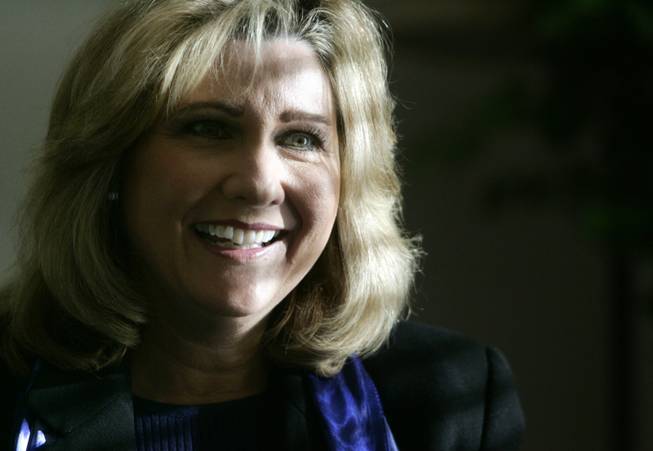 Kathy Augustine, shown in 2005, made enemies in her own party when she refused to give up her state controller’s post.