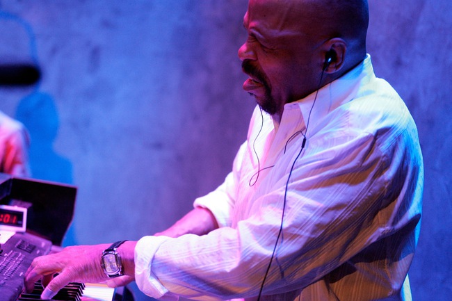 Ronnie Foster plays the keyboard with The Other Guys.
