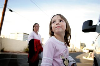 Seven-year-old Mariah Velasquez and her parents, Tricia and Daniel Velasquez, found themselves homeless and eventually split up about a year ago. They’ve since been reunited.
