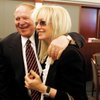 Sheldon Adelson in District Court on April 17, 2008, with his wife, Miriam, who during the trial helped the then-74-year-old casino mogul to the witness stand.