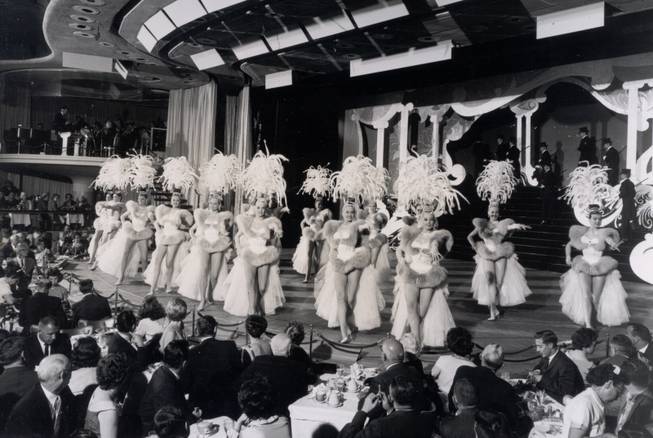 Showgirls of the "Lido de Paris" entertain audiences of the ...
