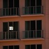 Most units are dark around 8 p.m. Monday on the north side of Streamline condo tower in downtown Las Vegas. A little more than half of the building's units have sold four years after sales began. City officials remain confident, however, that the project will be a success.
