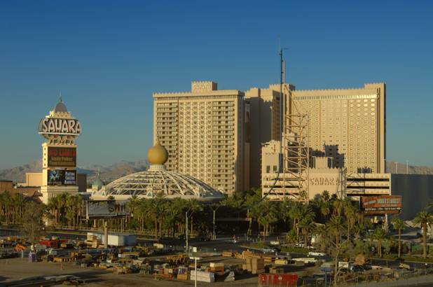 8-11-2008; Sahara Resort/Casino as seen from the Hilton Grand Vacation ...
