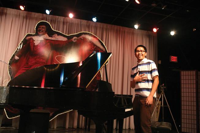 Alexander Montes, 16, wowed the audience in the "showmanship" category with a medley of sentimental favorites, including "New York, New York."