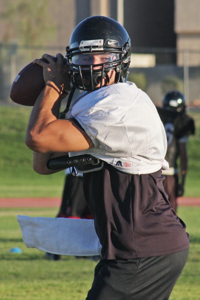 Las Vegas High senior quarterback Emir Lopez threw for 2,708 yards and 27 touchdowns this year.