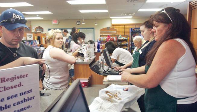 Getting ready for the school year, students filled up the College of Southern Nevada Henderson Campus bookstore on Wednesday.