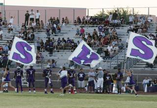 Pre-game activities before the start of the Mojave at Silverado football game on Friday.