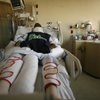 Green Valley High defensive back LaQuan Phillips recovers in the Trauma Intensive Care Unit at Sunrise Hospital after suffering a bruised spine during a football game against Centennial on Sept. 5, 2008.