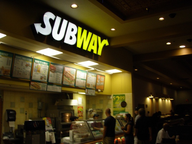 Subway inside Palace Station