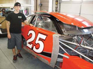 Branden Giannini, 16, won six features and rookie of year honors in this year's late model division at the Las Vegas Motor Speedway Bullring. He will move up to the more competitive super late model division next season.