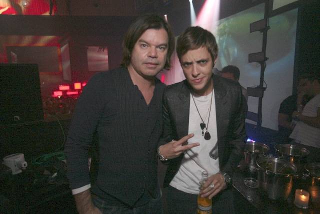 DJs Paul Oakenfold and Samantha Ronson at the Palms. 