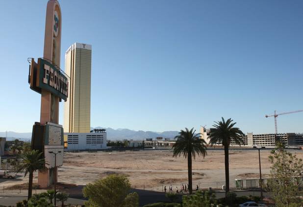 Plans to build Plaza Las Vegas, a replica of the famed New York hotel, on the site of the former New Frontier are on hold. 