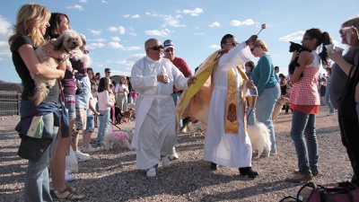 Pets blessed at feast celebrating St. Francis of Assisi