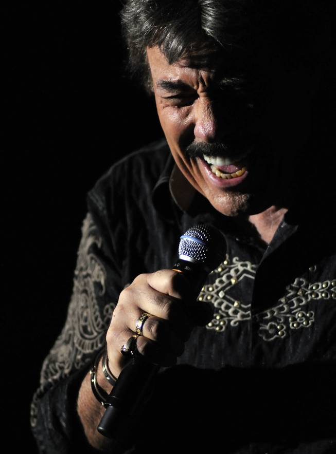 Entertainer Tony Orlando sings "Stand By Me" during a matinee show to benefit Opportunity Village at South Point in 2008.
