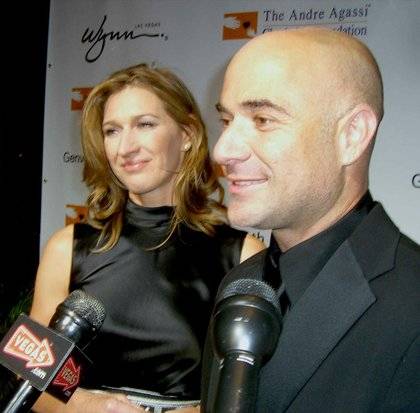 Steffi Graf and Andre Agassi.
