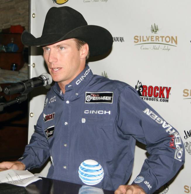 Two-time Professional Bull Riders' world champion, Justin McBride, announces his retirement at the Silverton Casino Lodge on Tuesday. McBride, a former UNLV rodeo star, became the first professional bull rider to surpass the $5 million mark in career earnings this year.