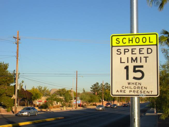 New school zone signs