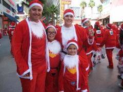 The Chavez family at last year's Great Santa Run.