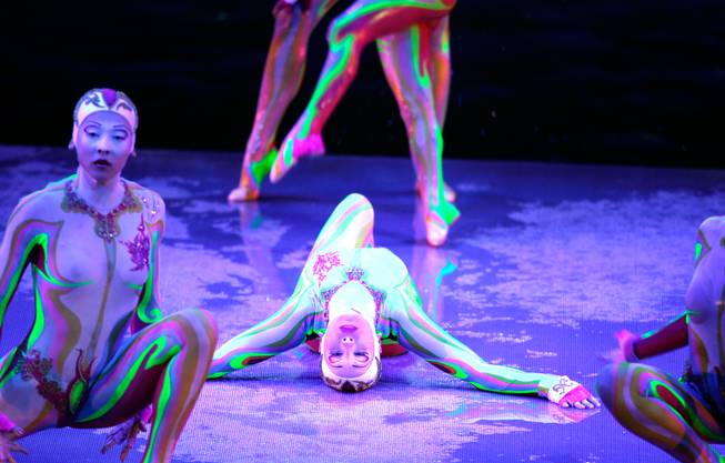 Arrists perform during Cirque du Soleil's 