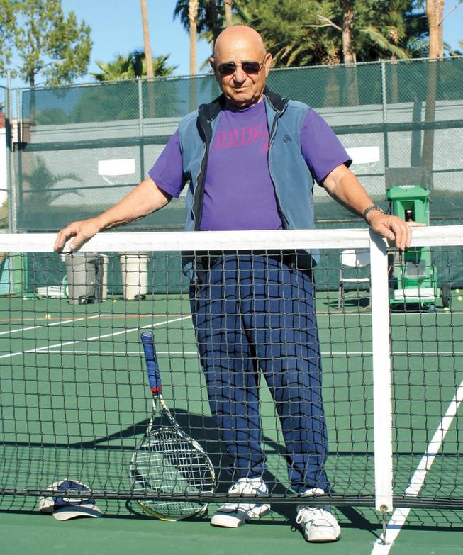 Mike Agassi, father of tennis legend Andre Agassi, came from Iran as a young man and focused on developing his son into a pro tennis player.  Now he is a tennis coach in Southern Nevada. Here Mike stands out on his tennis court in his backyard where he coaches his students. 