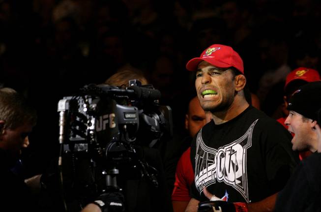 Antonio Nogueira walks toward the Octagon on Saturday night for his interim heavyweight title fight with Frank Mir at UFC 92.