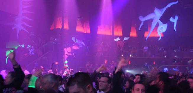 12:10 a.m.: The sights and sounds of Paul Oakenfold's Perfecto made for a fun and exciting New Year's Eve at Rain.