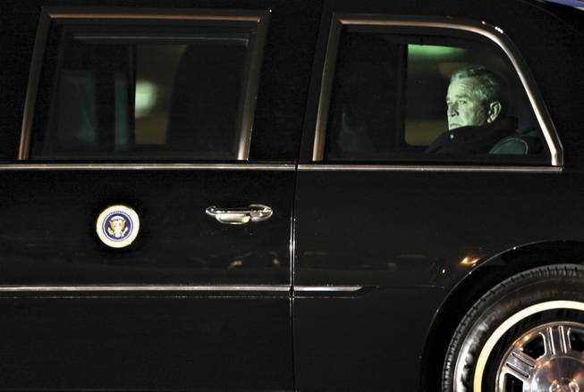 LONELY JOB | JAN. 30 President Bush arrives at McCarran ...