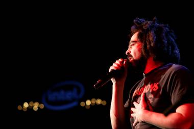 Counting Crows plays the Intel/PC.com party that was held at LAX nightclub inside of the Luxor