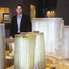 Bill McBeath stands with a model of MGM Mirage's CityCenter project. The Aria resort, of which McBeath is president, is represented by the model building immediately to his left.