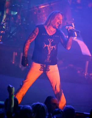 Vince Neil performs during the last concert at The Joint.
