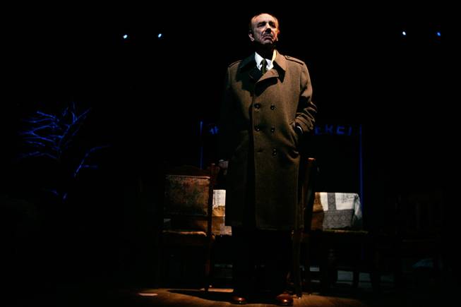 Tom Markus performs a monologue as "Otto Frank" during a dress rehearsal for "The Diary of Anne Frank" by the Nevada Conservatory Theatre at Judy Bayley Theatre on Wednesday, Feb. 11, 2009. 