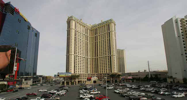 Ground will be broken sometime this year on the third tower at Marriott's Grand Chateau on Harmon Avenue just east of Las Vegas Boulevard, and a fourth tower will be developed after that. This photo shows the property on Friday.